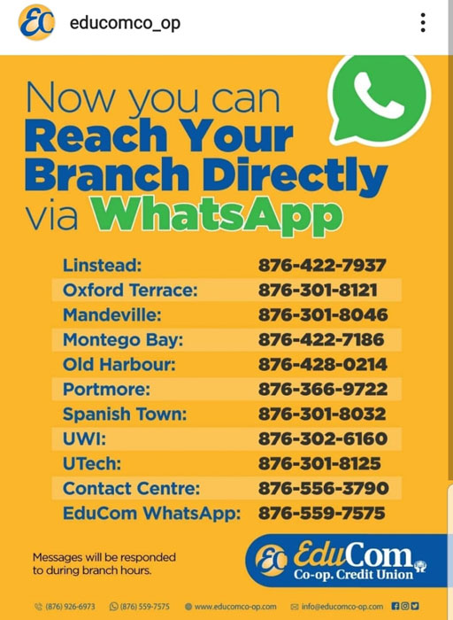 educom co-operative credit union limited spanish town branch