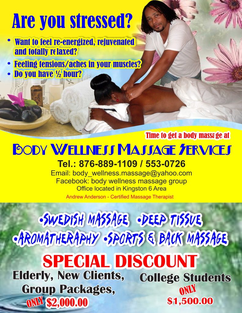 BODY Wellness Massage Services in Kingston Jamaica