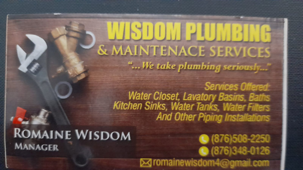 Wisdom Plumbing and Maintenance Services - we take plumbing seriously